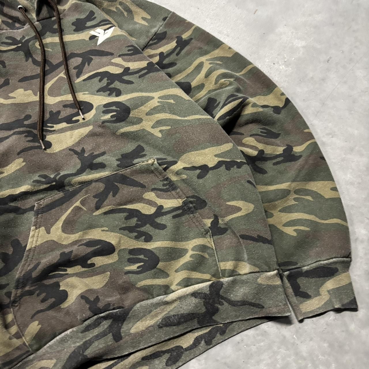 Japanese Brand × Vintage Crazy Vintage Y2K/2000s Grunge Camo Streetwear Skater Style Hoodie! Size US M / EU 48-50 / 2 - 4 Thumbnail