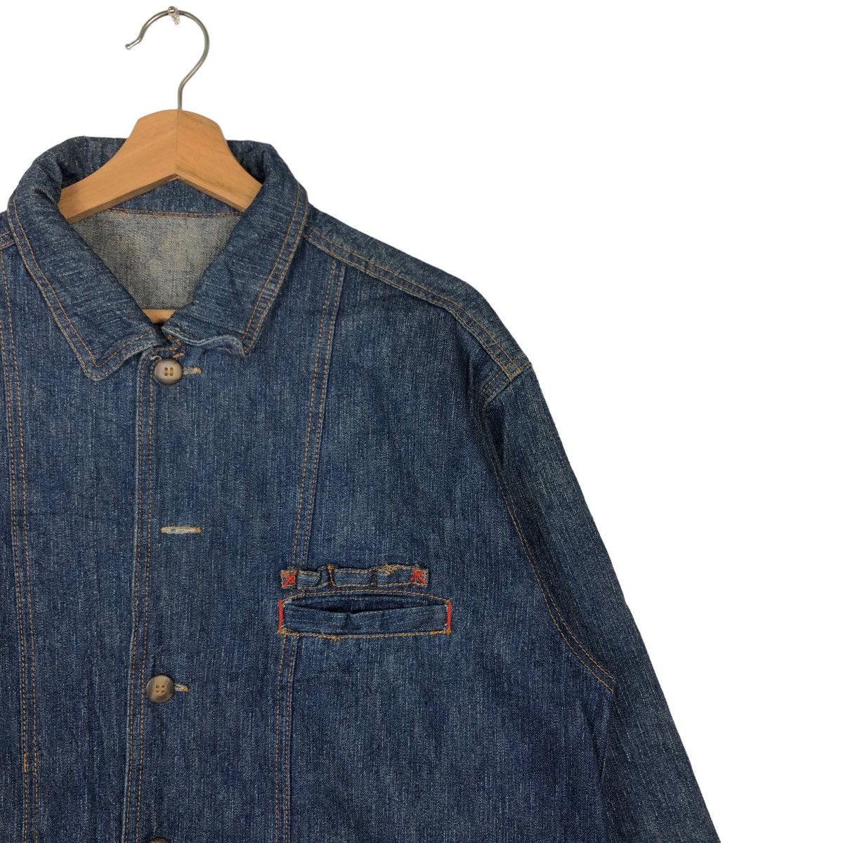 Japanese Brand 🔥90’s Denim Work Jacket Japan Made Size US M / EU 48-50 / 2 - 6 Thumbnail