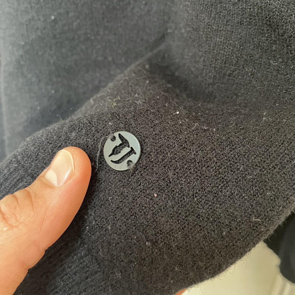 Trussardi × Vintage Vintage 90s Trussardi Luxury Designer Knitted Wool Sweater Size US M / EU 48-50 / 2 - 4 Thumbnail