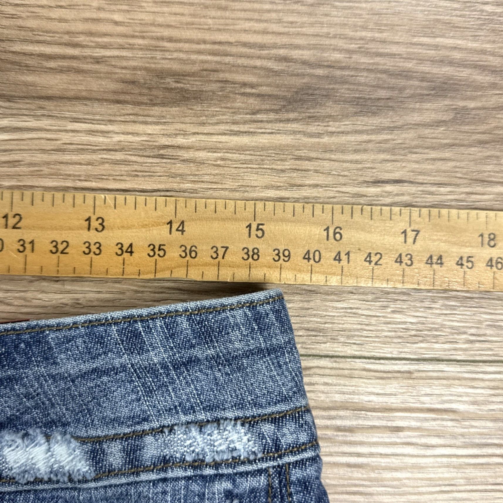 G-Star J Star Womens Denim Mini Skirt Blue Distressed 11/12 Short Star Theme Size 32" / US 10 / IT 46 - 4 Thumbnail