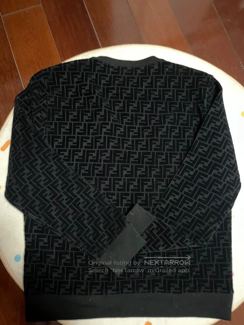 Fendi Fendi All-over print logo sweatshirt black Size US L / EU 52-54 / 3 - 3 Thumbnail