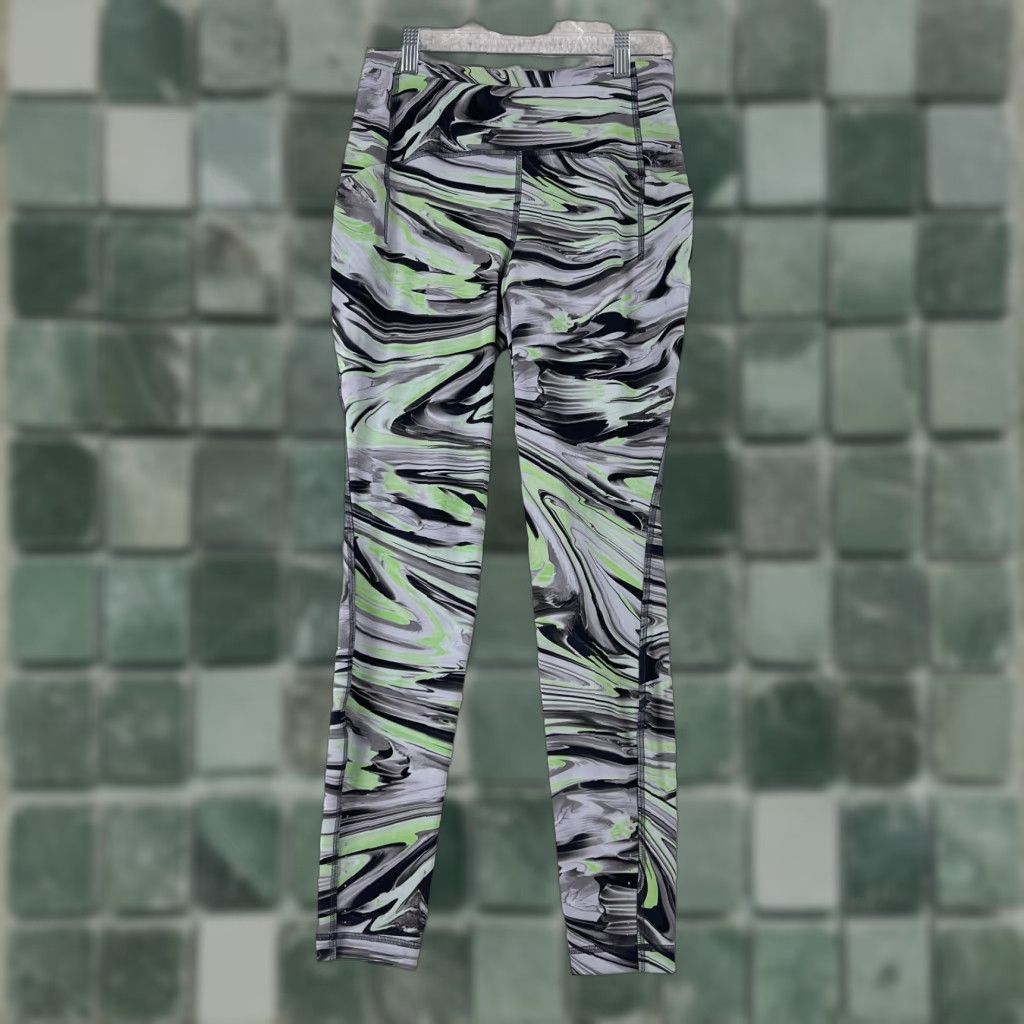 Lululemon Lululemon Green Paint Glide Swift Speed High Rise Pants Womens Size 8 Athletic Green Paint Glide Swift Speed High Rise Pants Womens Size 8 Athletic Size 30" / US 8 / IT 44 - 1 Thumbnail