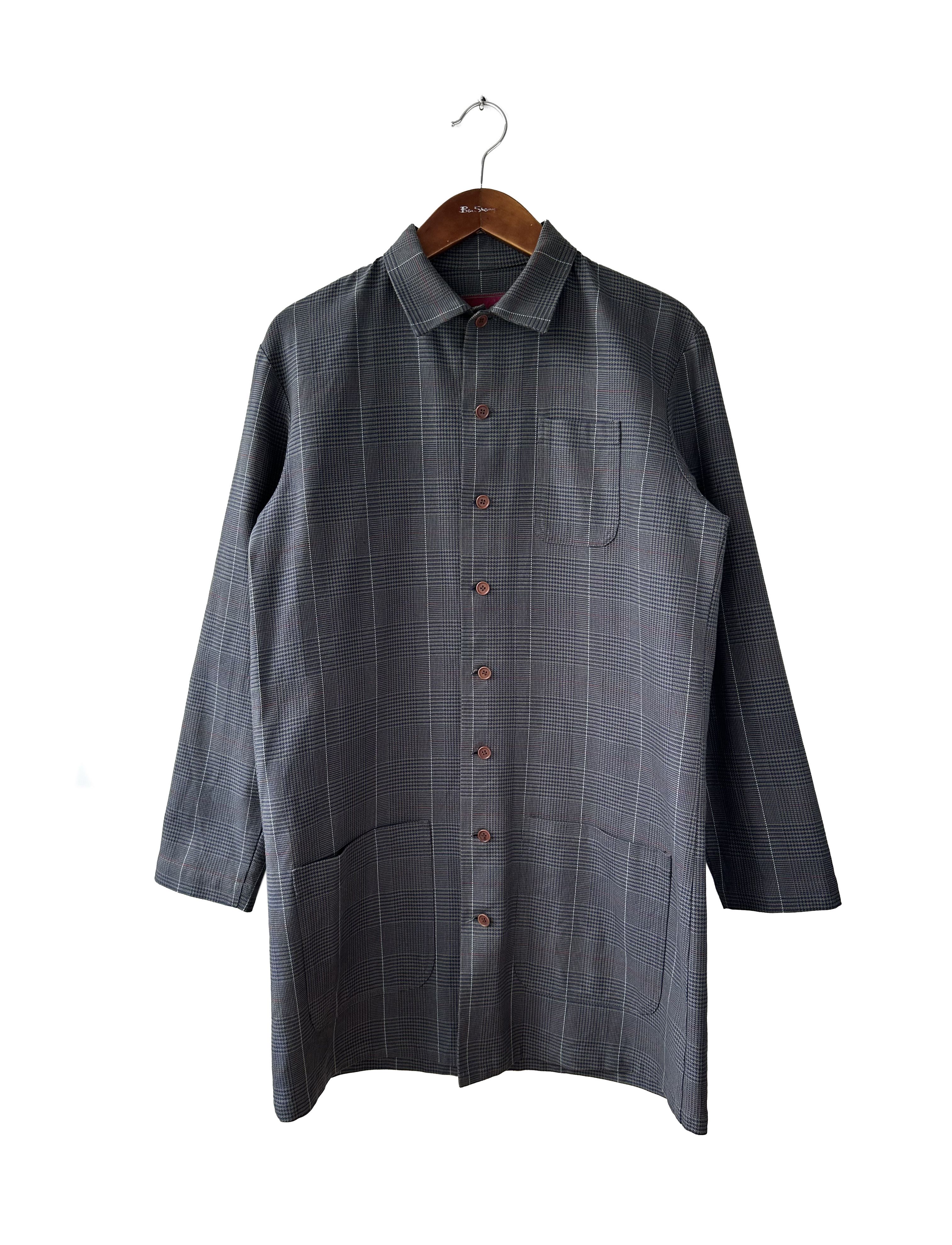 Christopher Nemeth × Japanese Brand Christopher Nemeth grey check trench jacket Size US M / EU 48-50 / 2 - 1 Thumbnail