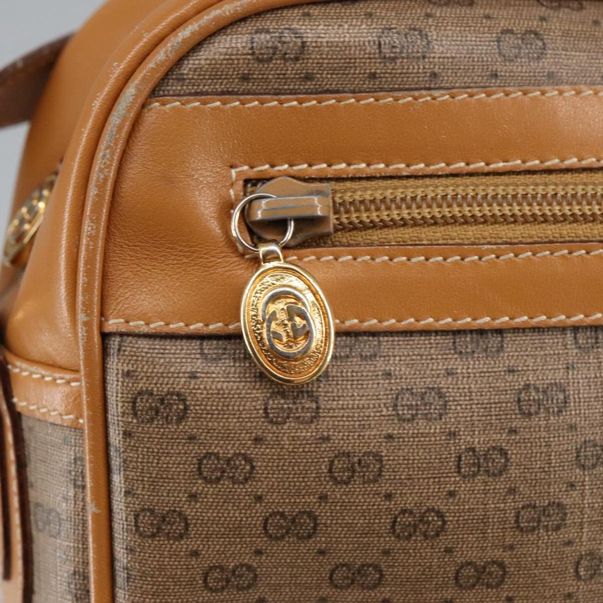 Gucci GUCCI Micro GG Supreme Shoulder Bag Pvc Leather Beige Gold Size ONE SIZE - 16 Thumbnail