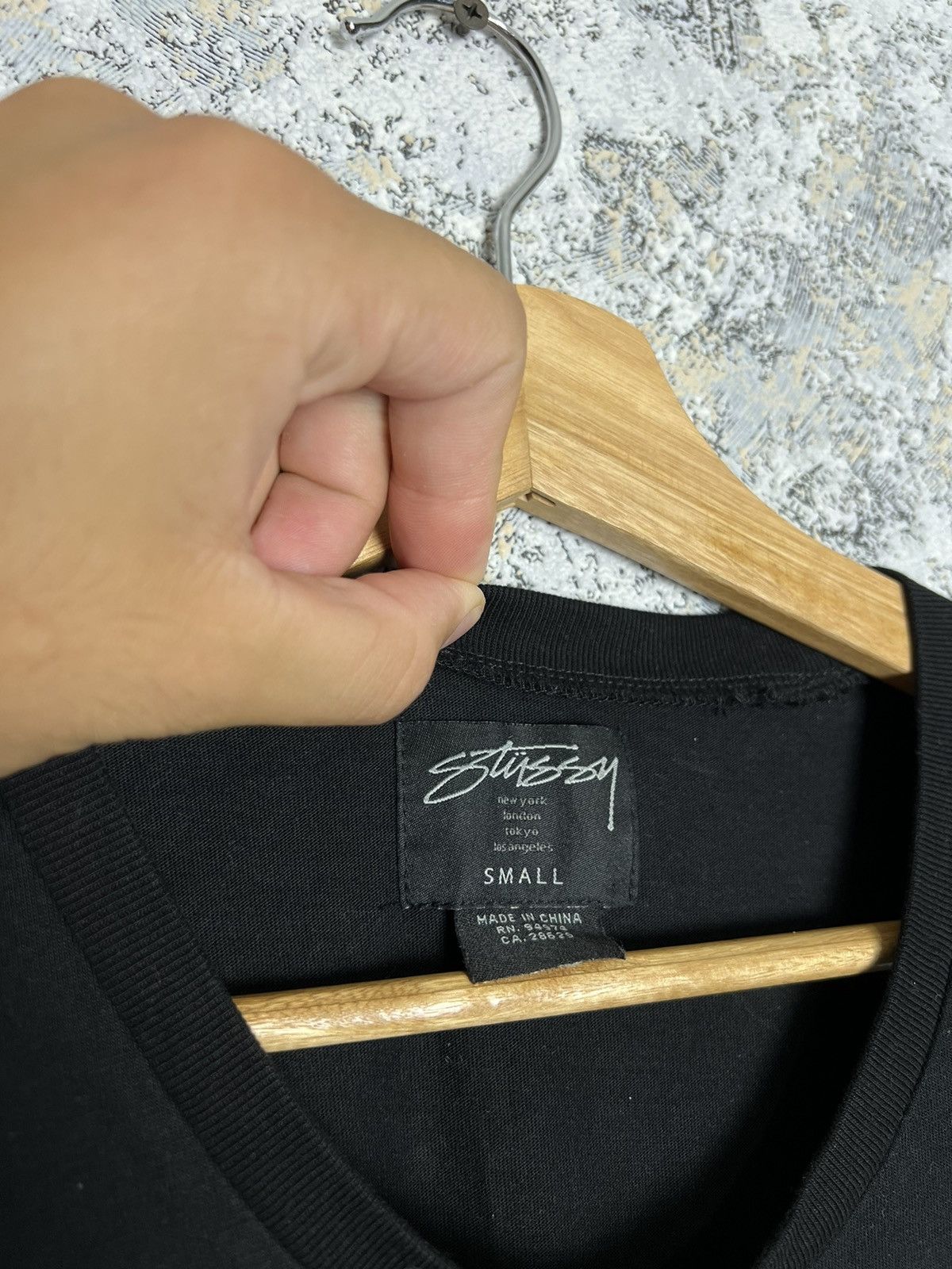 Stussy Vintage Stussy 8 Ball Logo Japan Women’s Black Dress Size S Size S / US 4 / IT 40 - 4 Thumbnail