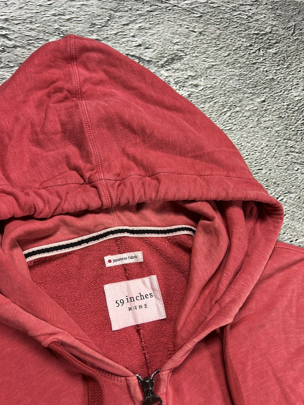 Japanese Brand 59 inches zip hoodie pink Japanese fabric Size US XL / EU 56 / 4 - 2 Thumbnail