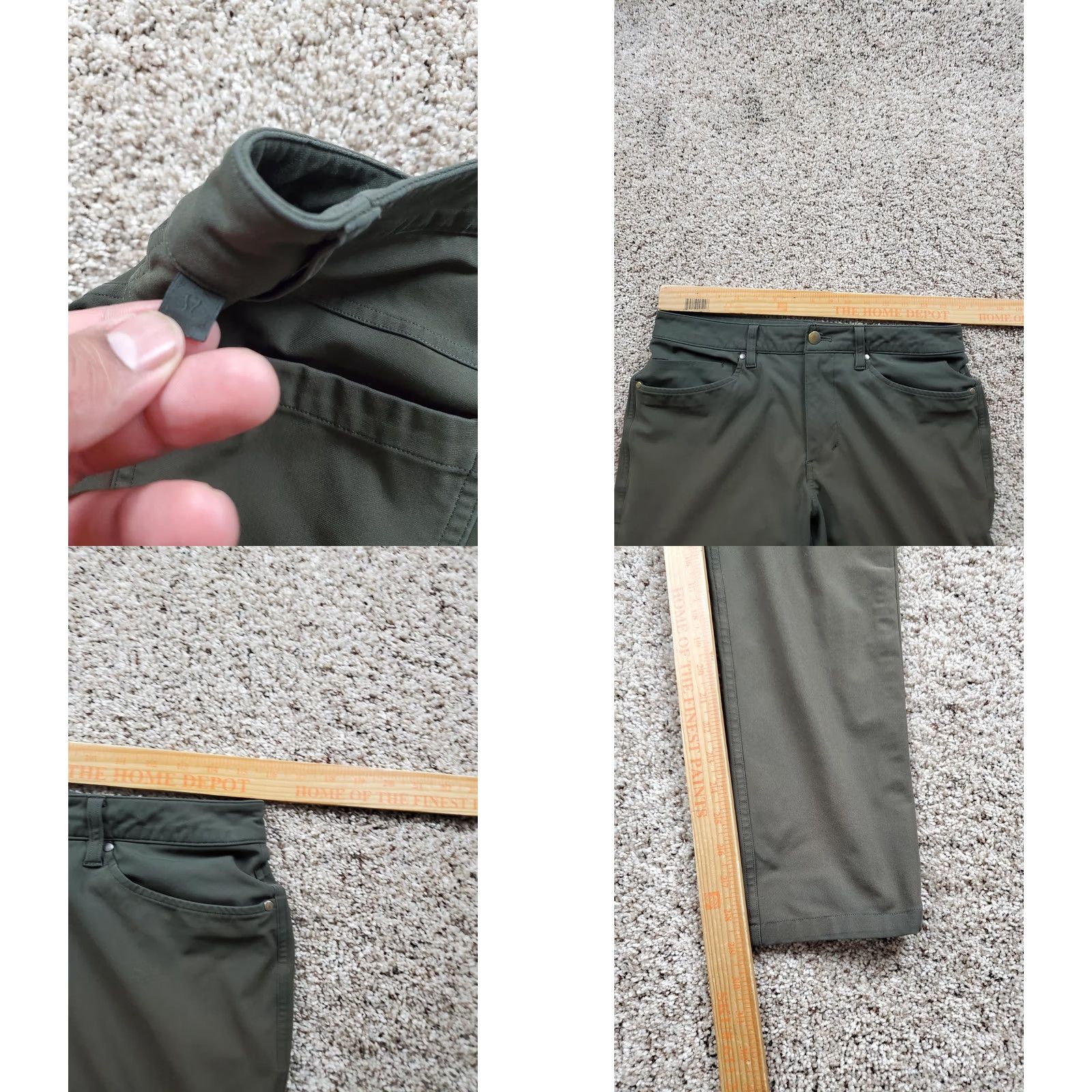 Lululemon Lululemon Pants Mens 30 Green Slim Chino Athletic Casual Flat Front 5-Pocket Zip W/ Logo Womens? Size US 30 / EU 46 - 8 Thumbnail
