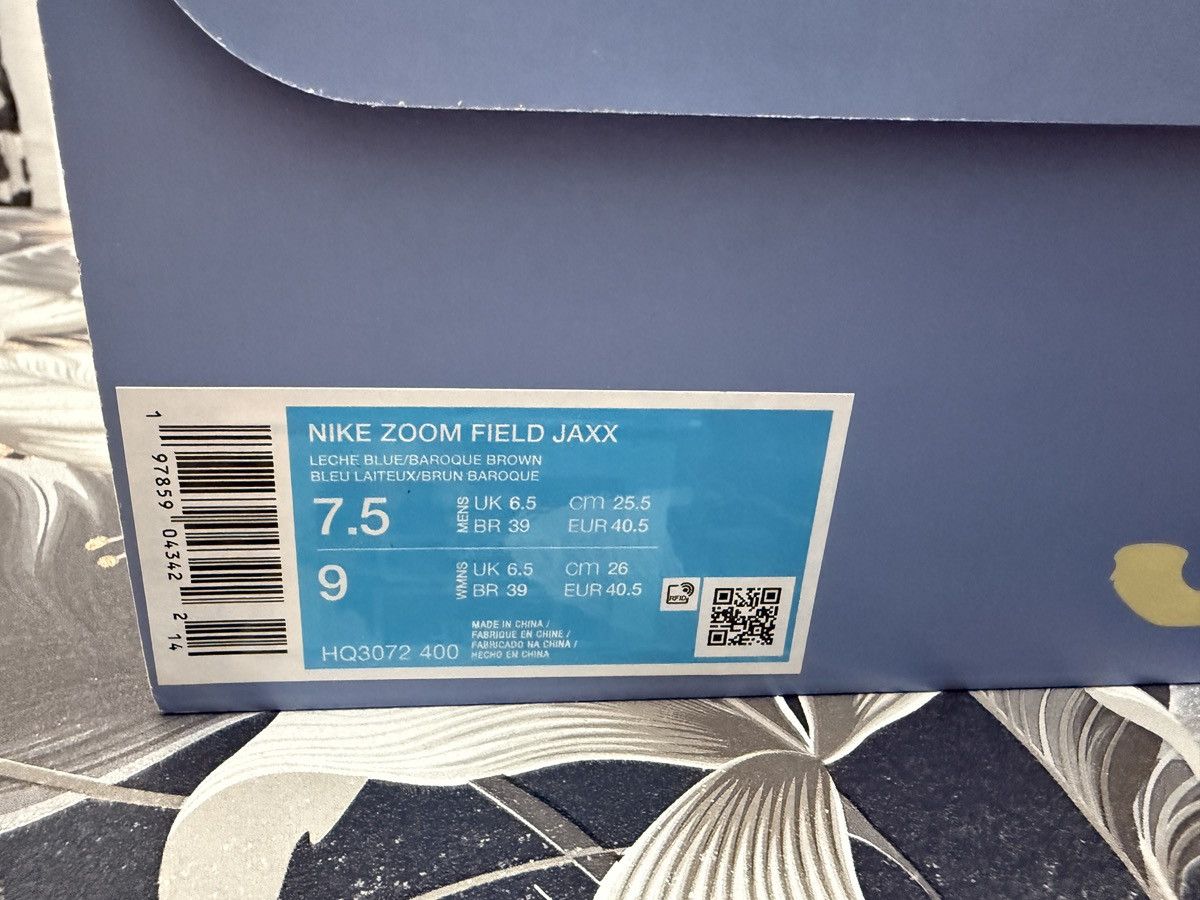 Nike × Travis Scott Nike Zoom Field Jaxx Travis Scott Leche Blu US 7.5 Size US 7.5 / EU 40-41 - 9 Thumbnail