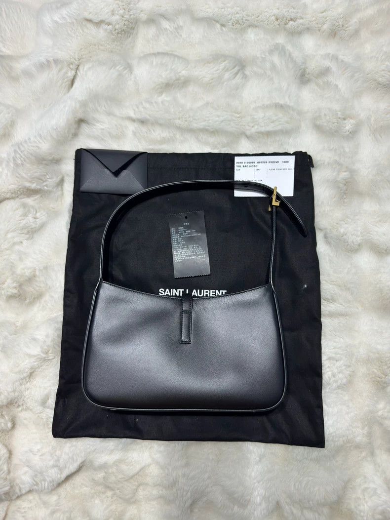 Saint Laurent Paris saint Laurent parisBlack gold hobo underarm bag 2503-Nexta Size ONE SIZE - 2 Thumbnail
