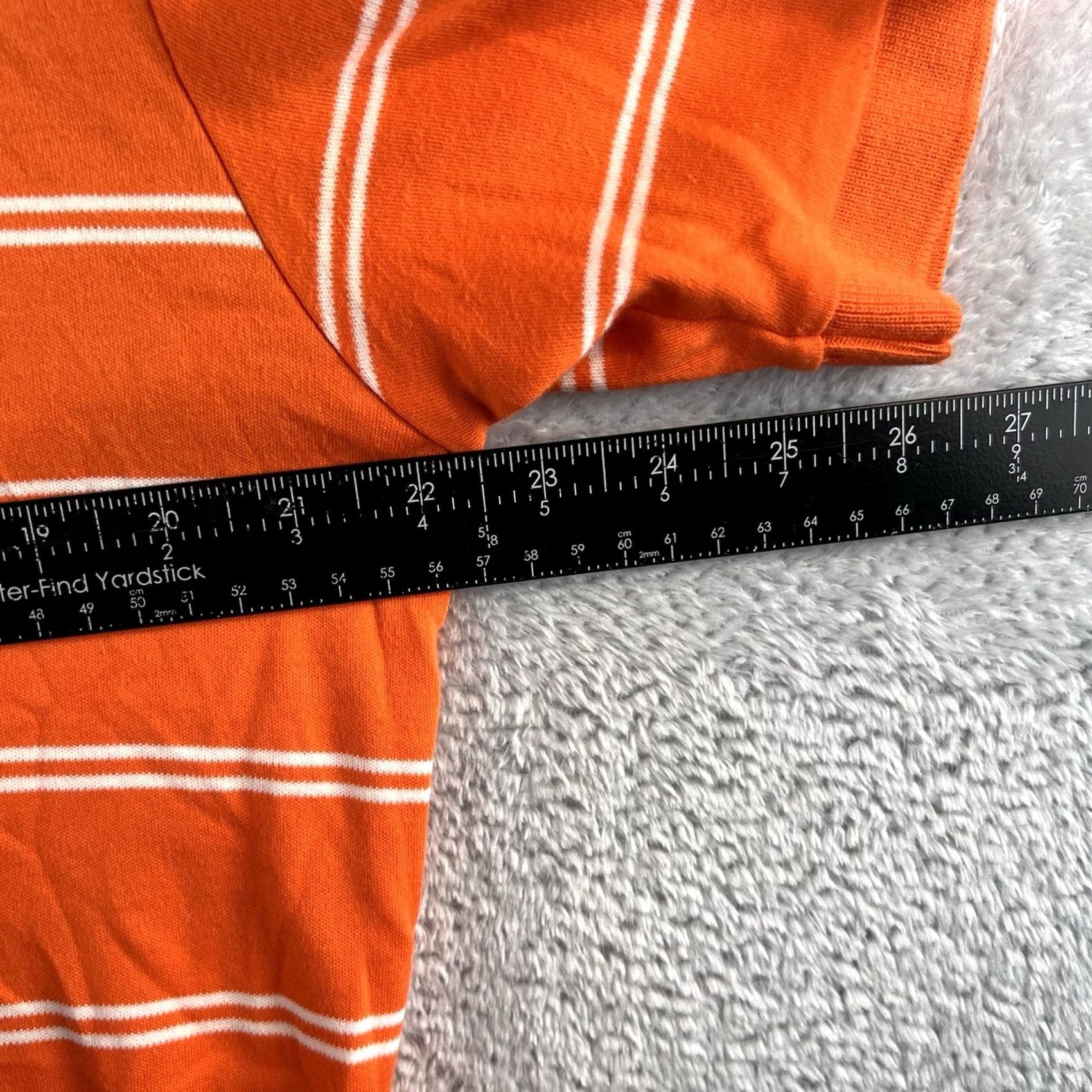 Ralph Lauren VINTAGE Ralph Lauren Polo Shirt Mens M Striped White Orange Logo breathable Easy Care Modern/Seasonal Size US M / EU 48-50 / 2 - 7 Thumbnail