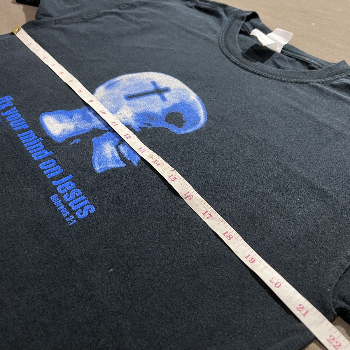 Vintage Vintage Y2K fix your mind on Jesus Bible Holy God Tee L Size US L / EU 52-54 / 3 - 6 Thumbnail
