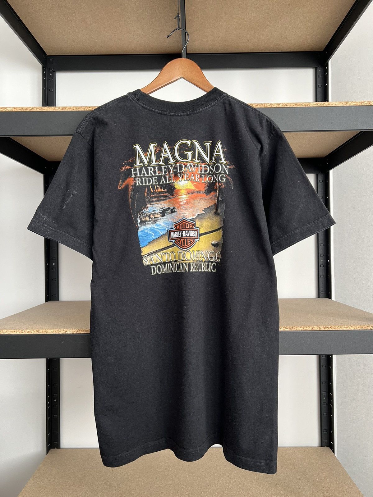 Harley Davidson Vintage 2007 Harley Davidson Bike Dominican Republic T-shirt Size US L / EU 52-54 / 3 - 2 Thumbnail