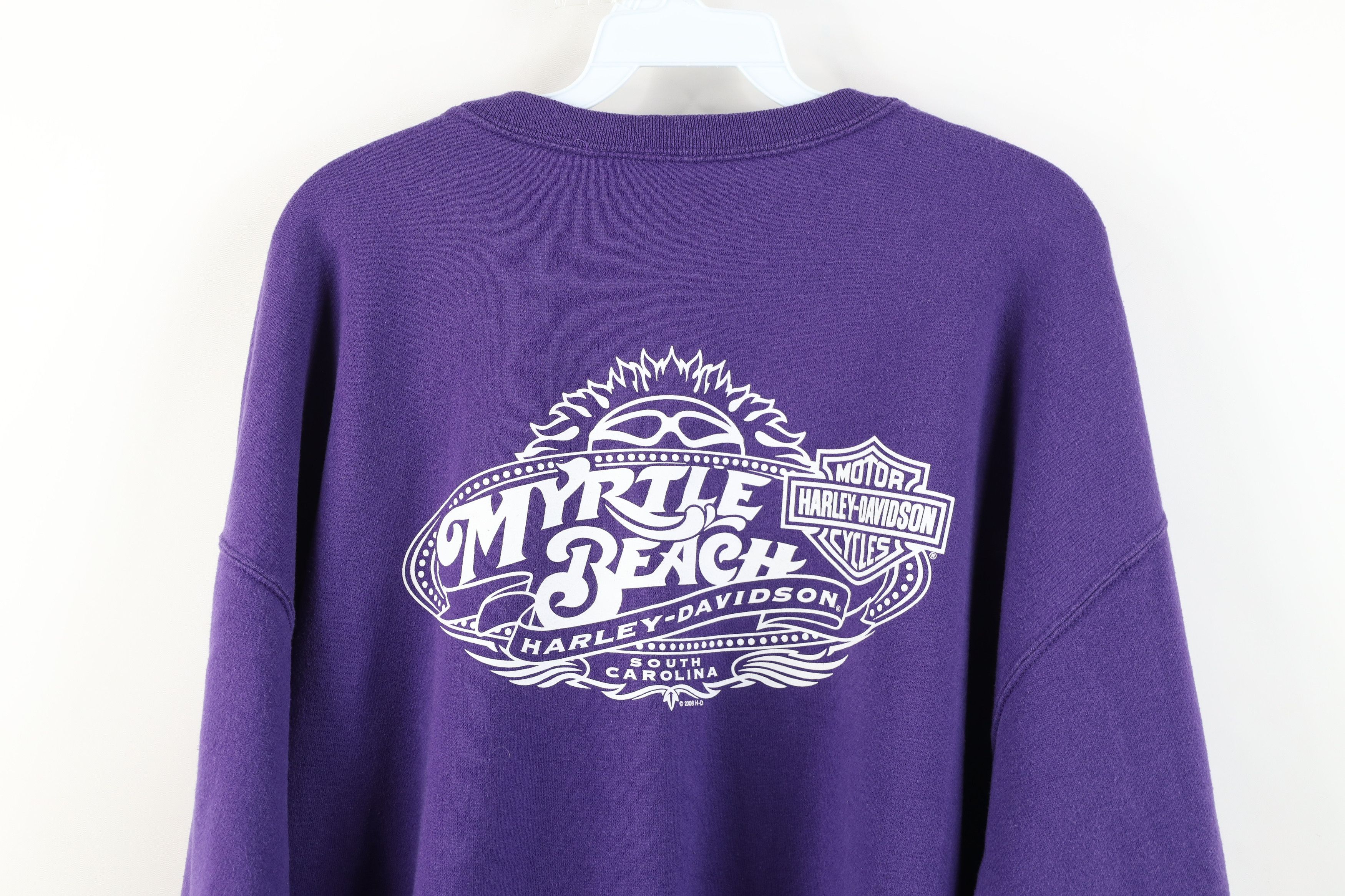 Harley Davidson Vintage Y2K Harley Davidson Old English Fire Sweatshirt Size US XXL / EU 58 / 5 - 14 Thumbnail