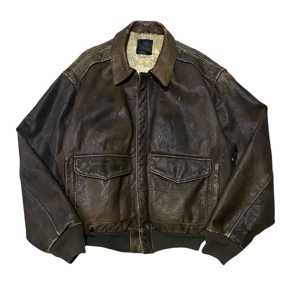 Avirex × Leather Jacket × Us Air Force ?RARE? Avirex type A-2 