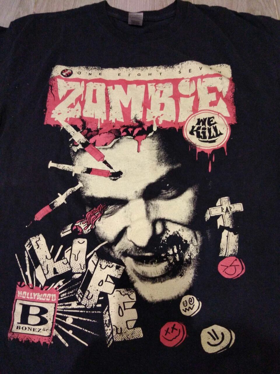 Flatbush Zombies Hollywood Bonez MC 187 Zombie Rap Gildan Size US L / EU 52-54 / 3 - 2 Thumbnail