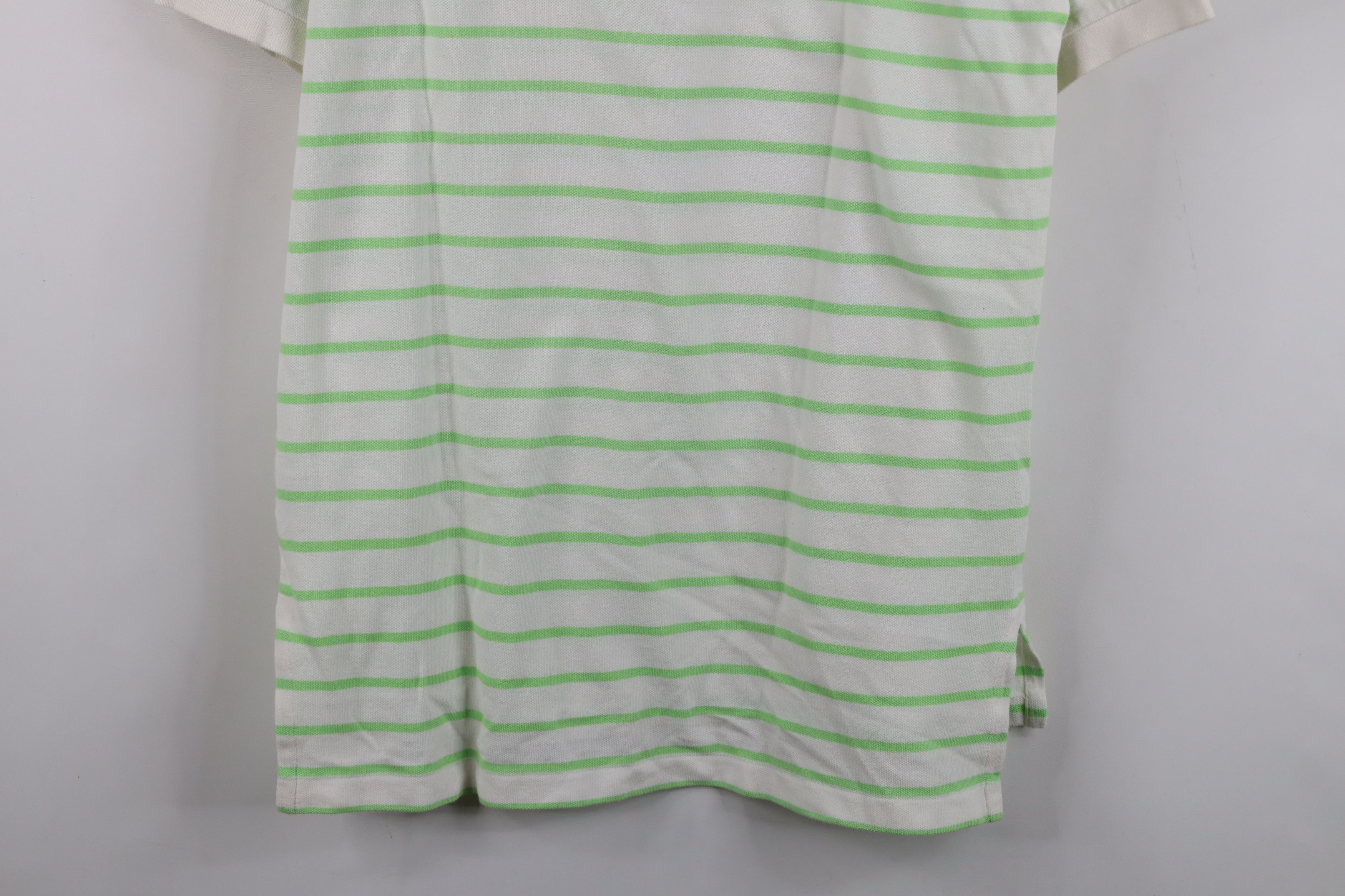 Ralph Lauren Vintage Ralph Lauren Cotton Striped Golf Polo Shirt White Size US M / EU 48-50 / 2 - 13 Thumbnail