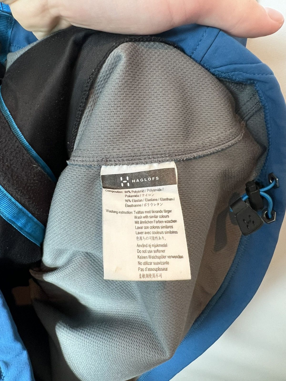 Haglofs Vintage Haglofs Bioga Shell Jacket Blue Outdoor Trekking Size US M / EU 48-50 / 2 - 10 Thumbnail