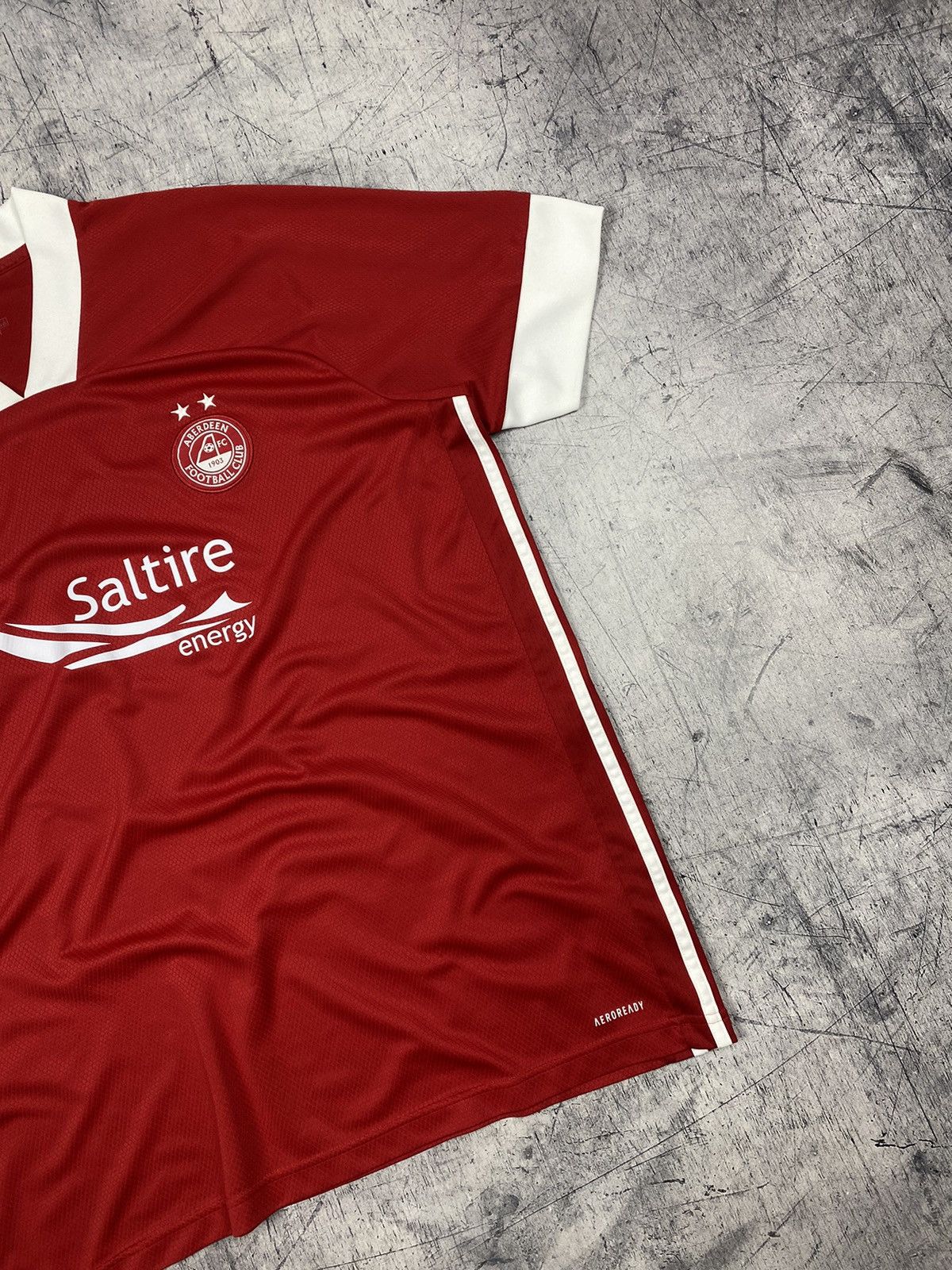 Adidas × Vintage Adidas Aberdeen Scotland 2020 - 2021 Home Soccer Jersey Size US XXL / EU 58 / 5 - 4 Thumbnail