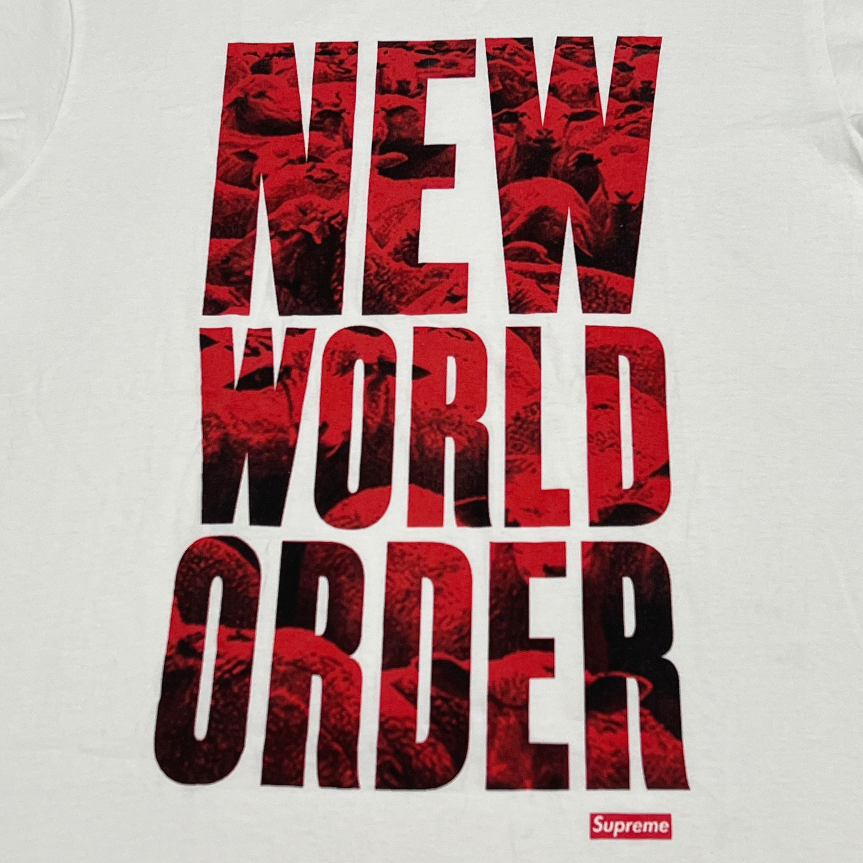 Supreme Supreme SS07 NEW WORLD ORDER Tee White Size US L / EU 52-54 / 3 - 5 Thumbnail