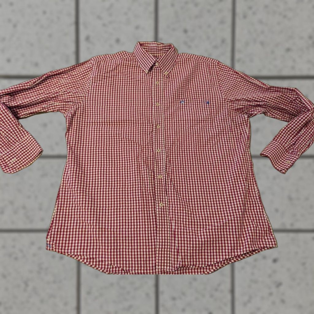 Southern Tide Mens Southern Tide Button-Up Shirt L Large Red Plaid Long Sleeve Mens Size 42R - 1 Thumbnail