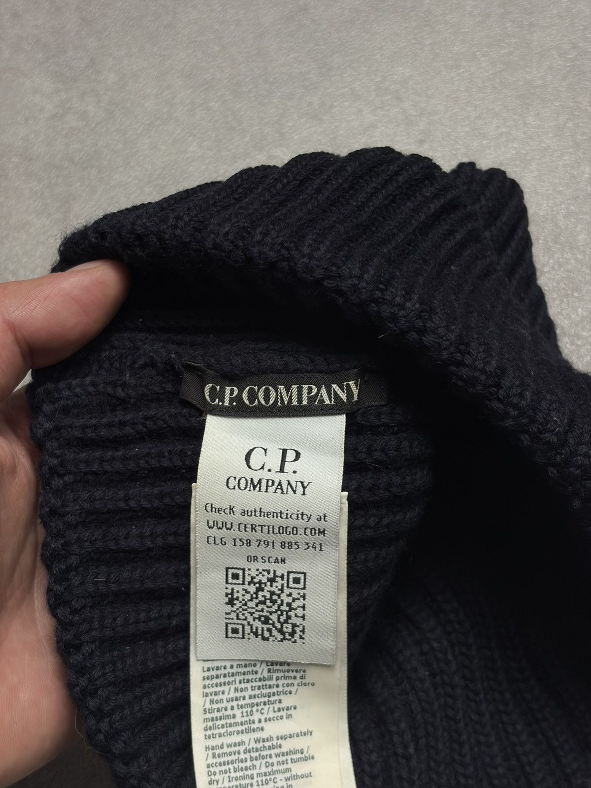 C.P. Company Cp Company Google Wool Hat Black Casual Streetwear Size ONE SIZE - 6 Thumbnail