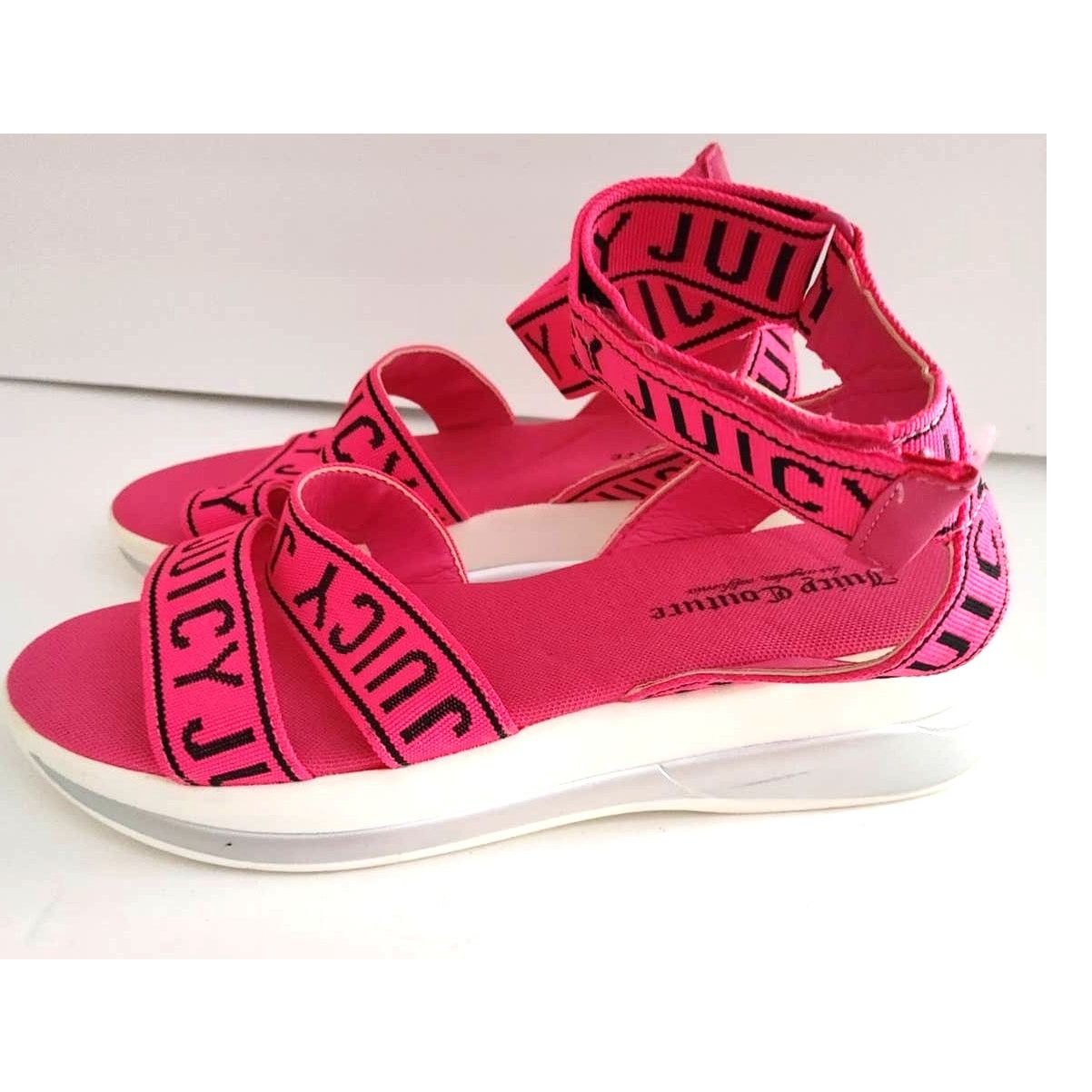 Juicy Couture Juicy Couture Impulse Wedge Sandals Sz 9 Pink Black NWT Size US 9 / IT 39 - 3 Thumbnail