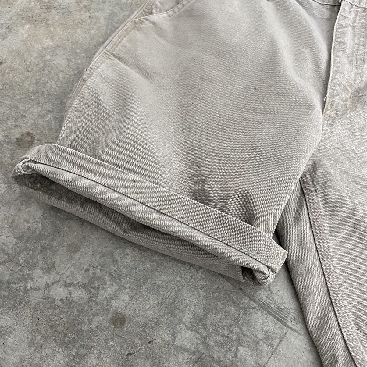 Carhartt VTG Carhartt Desert Grey Dirty Baggy Carpenter Shorts Jorts Size US 34 / EU 50 - 18 Thumbnail