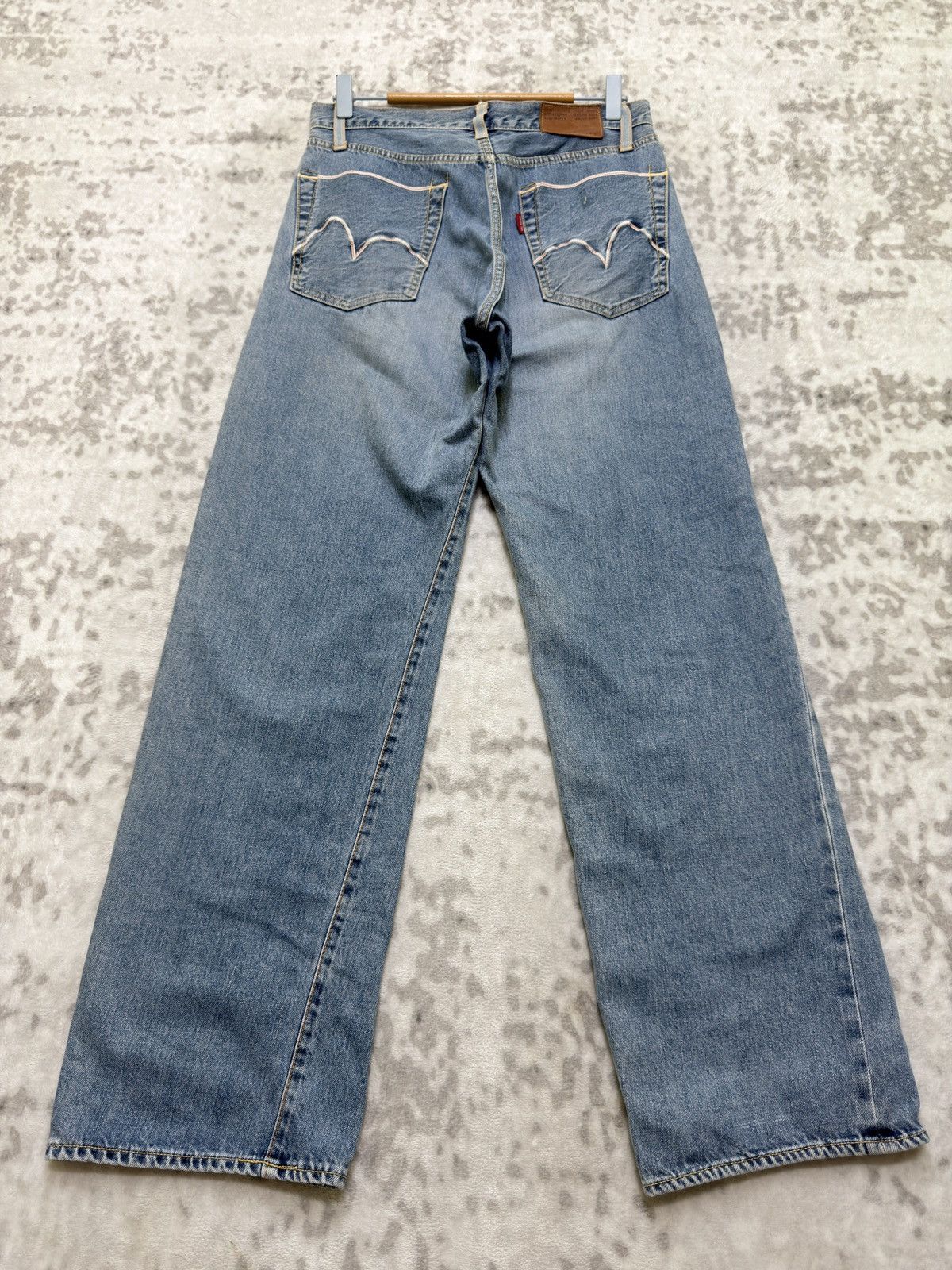 Japanese Brand Vintage Cracker Jack Selvedge Light Washed Denim Jeans Size US 28 / EU 44 - 2 Thumbnail