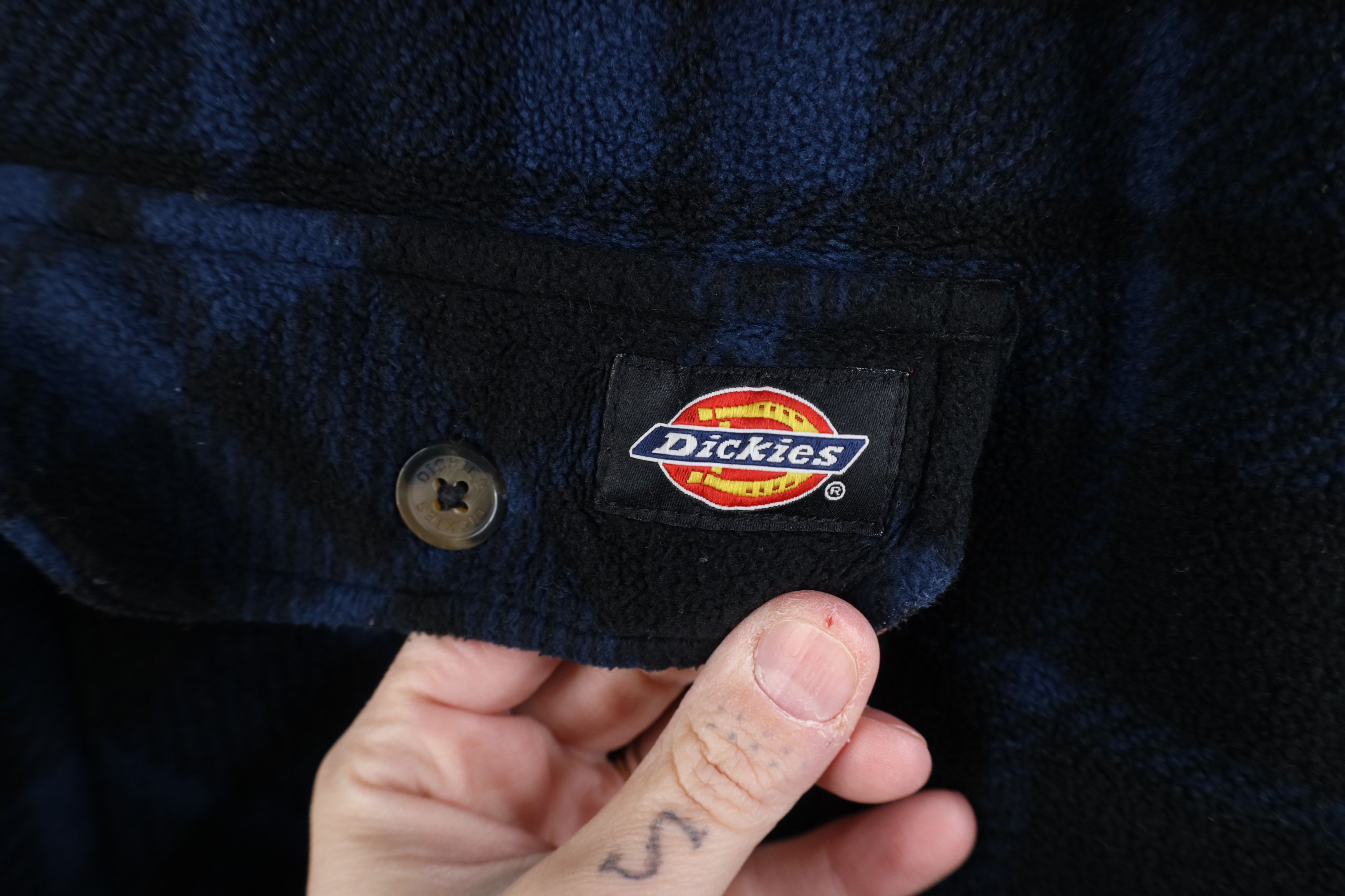 Dickies Vintage Y2K Dickies Quilted Fleece Button Shirt Jacket Plaid Size US XL / EU 56 / 4 - 7 Thumbnail