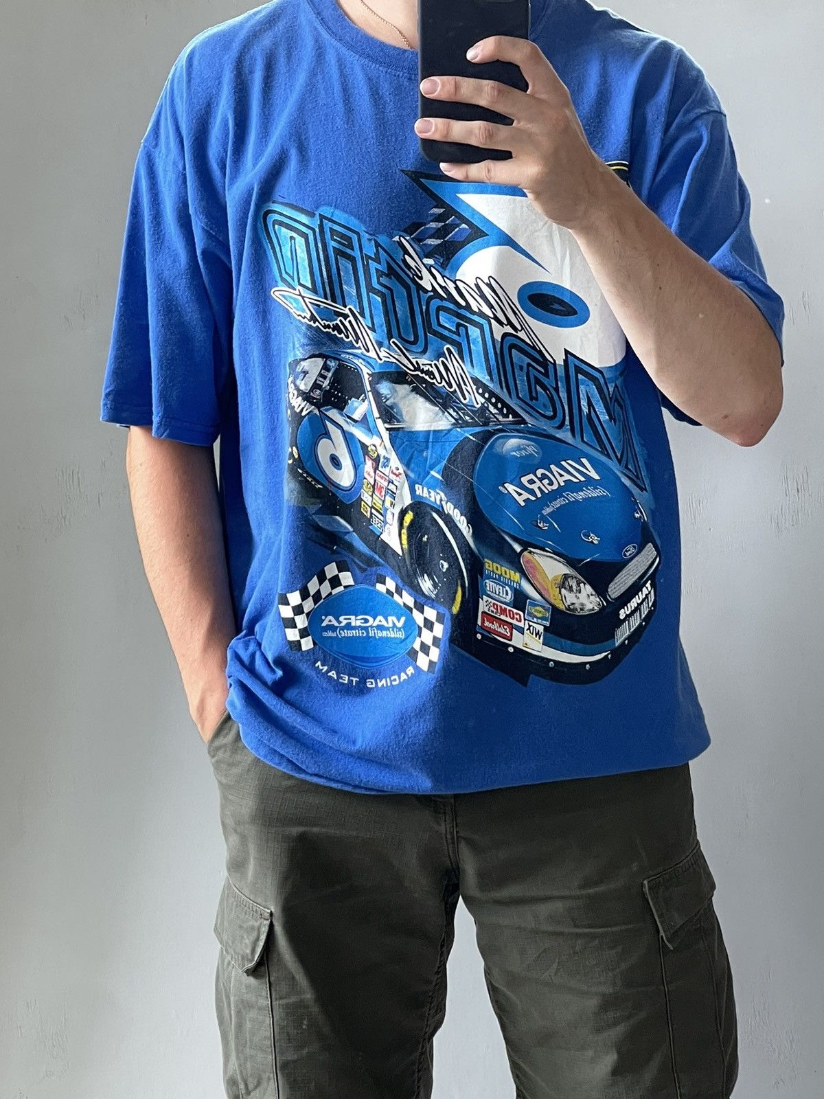 NASCAR Mark Martin Ford Racing Viagra NASCAR Cup Series Tee Shirt Size US XL / EU 56 / 4 - 4 Thumbnail