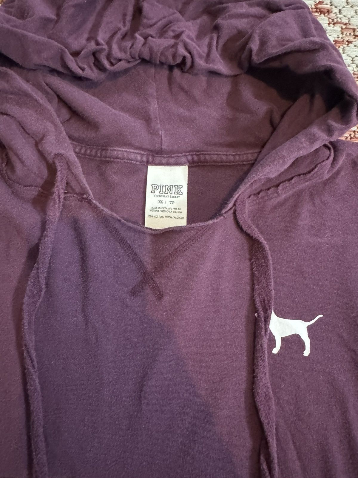Pink Y2K VTG Women’s Pink Victoria Secret Thin Hoodie XS Size XS / US 0-2 / IT 36-38 - 4 Thumbnail