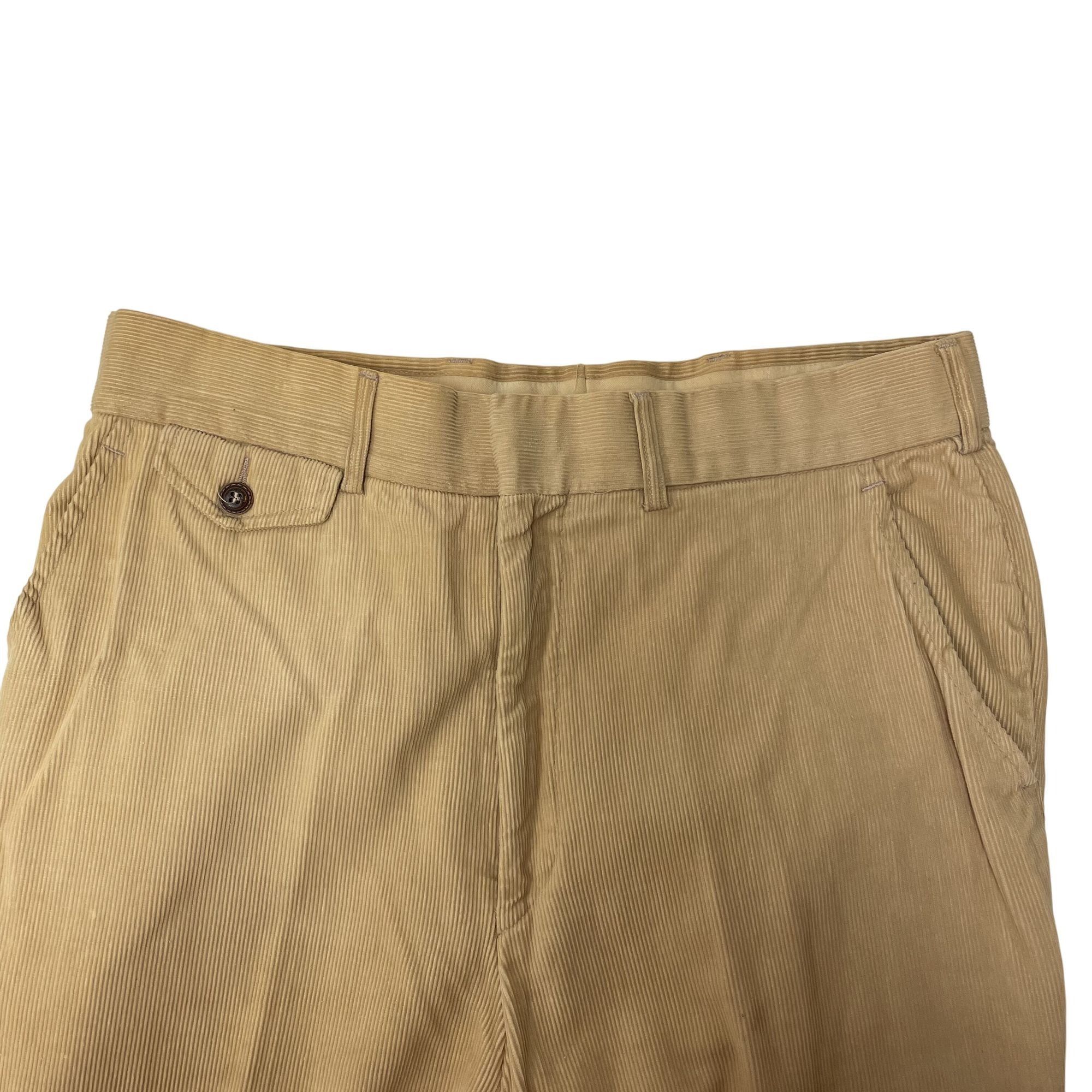 Other vtg Tan CORDUROY MoD Pants BELL BOTTOMS DISCO Trousers Size US 36 / EU 52 - 4 Thumbnail