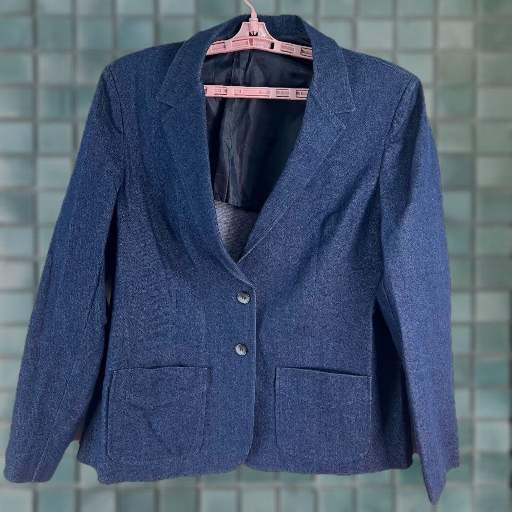 Vintage VINTAGE Fem-Form Denim Blazer Women’s Size 18 Jacket Blazer Size XXL / US 16-18 / IT 52-54 - 1 Thumbnail