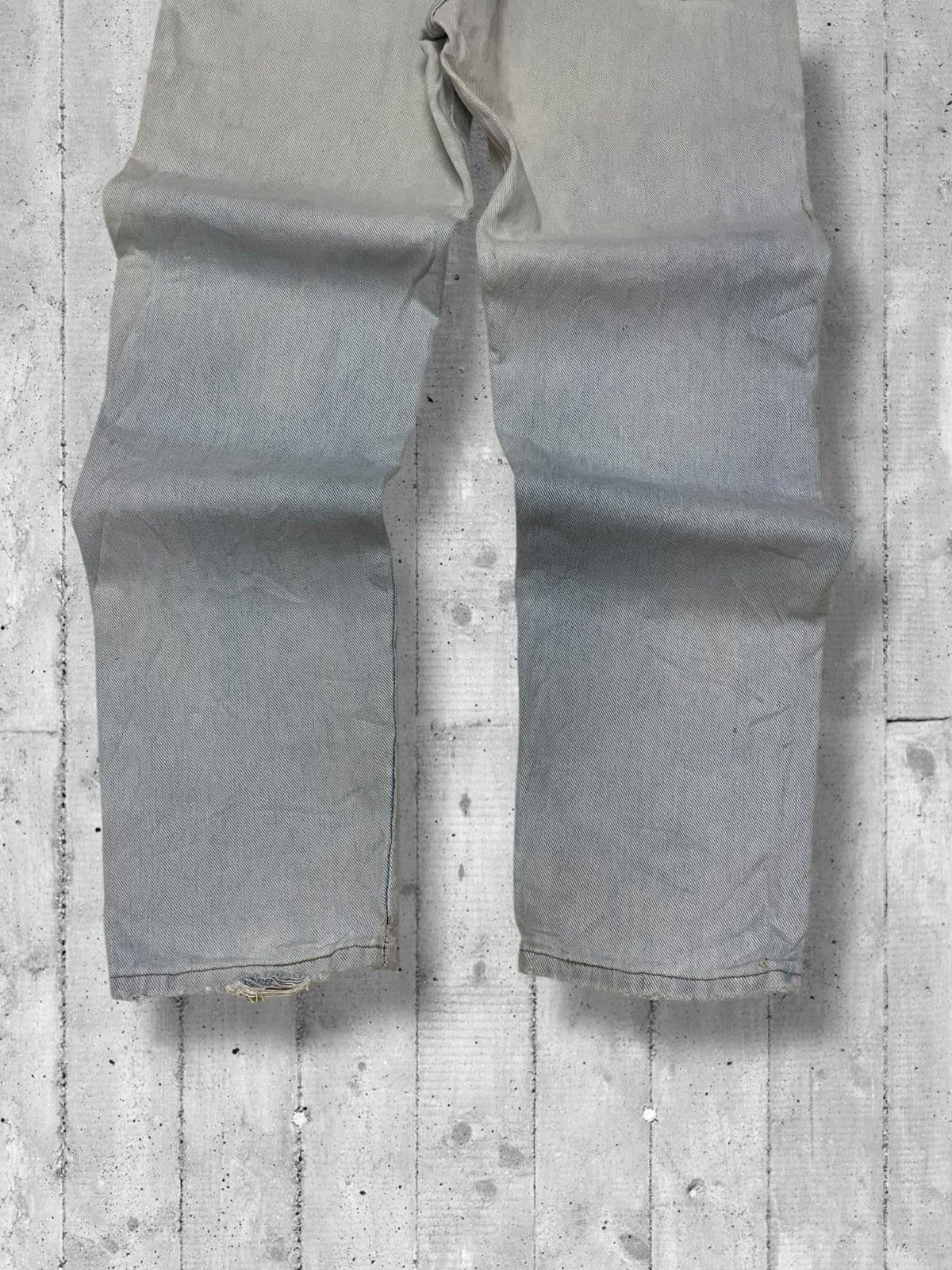 Designer × Vintage × Wrangler Vintage 1990s Designer Wrangler Blue Wash Distressed Denim Size US 30 / EU 46 - 11 Thumbnail