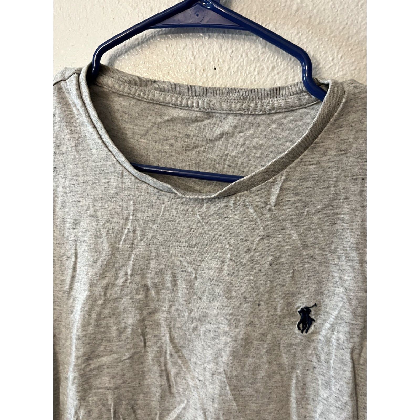 Polo Ralph Lauren VINTAGE Polo Ralph Lauren Logo T-Shirt Crew Neck Gray Regular Fit Medium Men Short Sleeve Cotton Top Polo Ralph Lauren Shirt Size US M / EU 48-50 / 2 - 3 Thumbnail