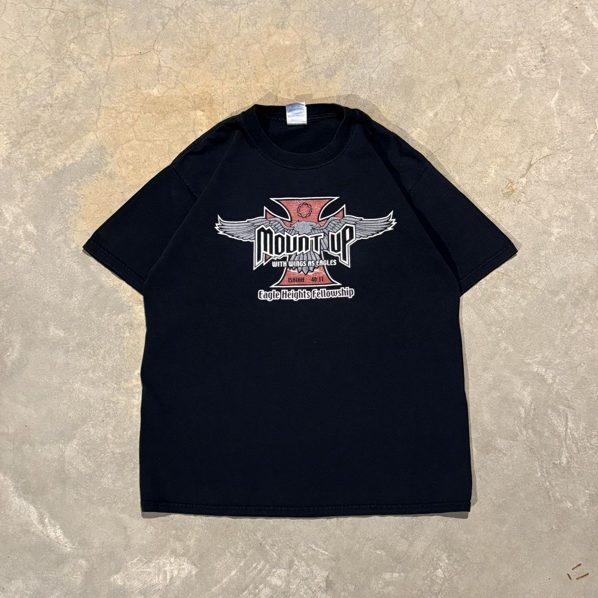 Vintage 2000s Jesus Eagle West Coast Choppers Faded Tee ERD Grunge Size US L / EU 52-54 / 3 - 1 Thumbnail