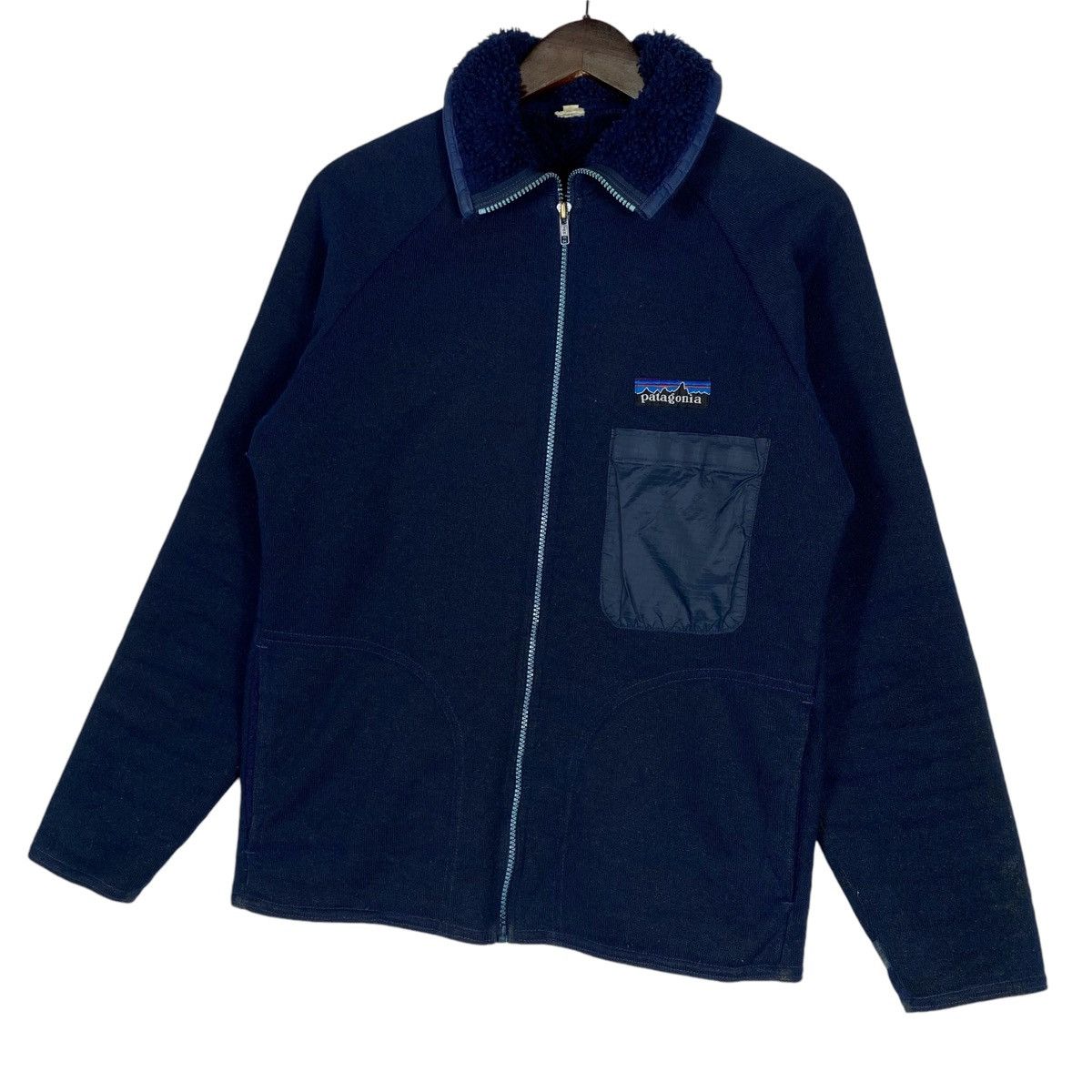 Patagonia × Vintage Vintage 70s Patagonia Deep Pile Full Zip Fleece Sweater Size US M / EU 48-50 / 2 - 4 Thumbnail
