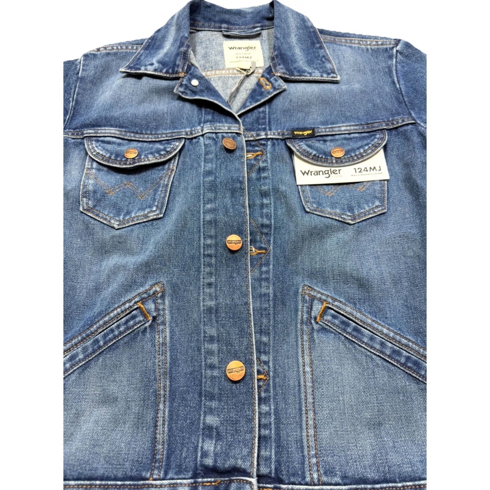 Wrangler Wrangler Icons 124Mj Denim Jacket Wrangler Jacket Men XS Blue Denim TruckER Vintage: No Size US XS / EU 42 / 0 - 6 Thumbnail