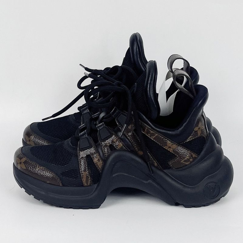 Louis Vuitton Louis Vuitton Archlight Black Casual Sports Shoes 0079 Size US 5 / IT 35 - 1 Thumbnail