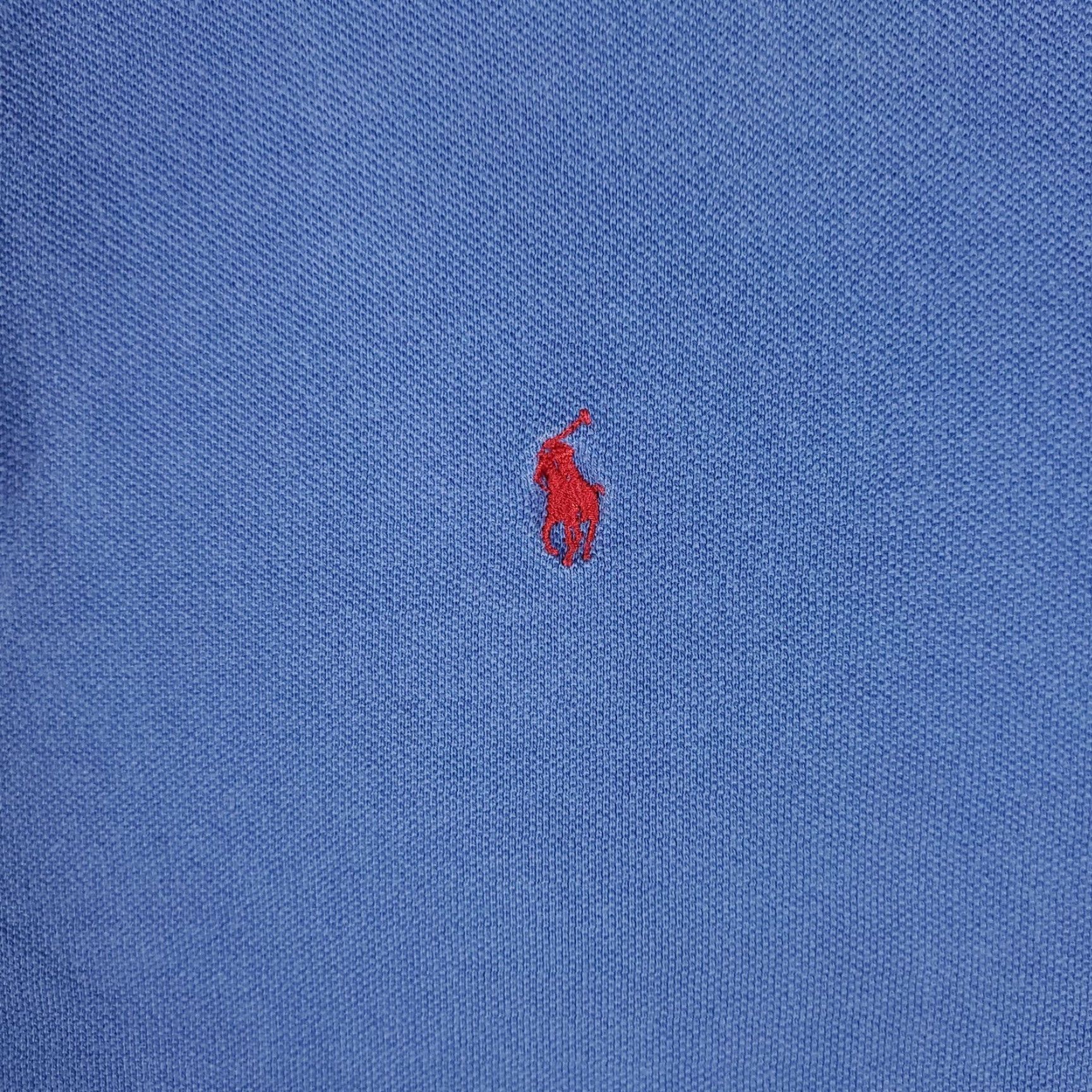 Ralph Lauren Ralph Lauren Polo Shirt Shirt Adult L Blue Cotton Short Sleeve Button-Front Logo Casual Classic Preppy Mens Size US L / EU 52-54 / 3 - 3 Thumbnail
