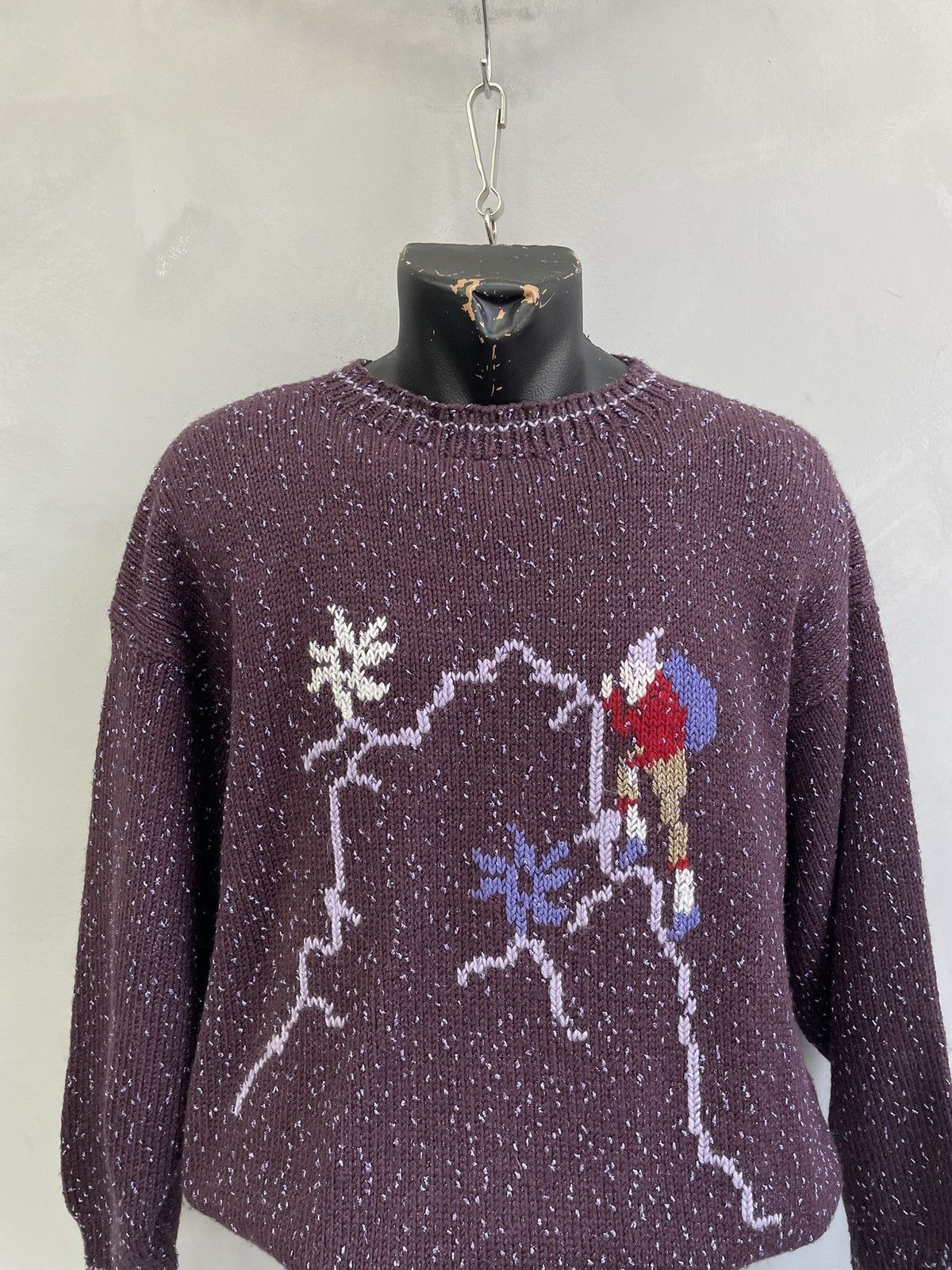 Lacoste Vintage purple knit sweater rare lacoste style y2k style Size US L / EU 52-54 / 3 - 2 Thumbnail