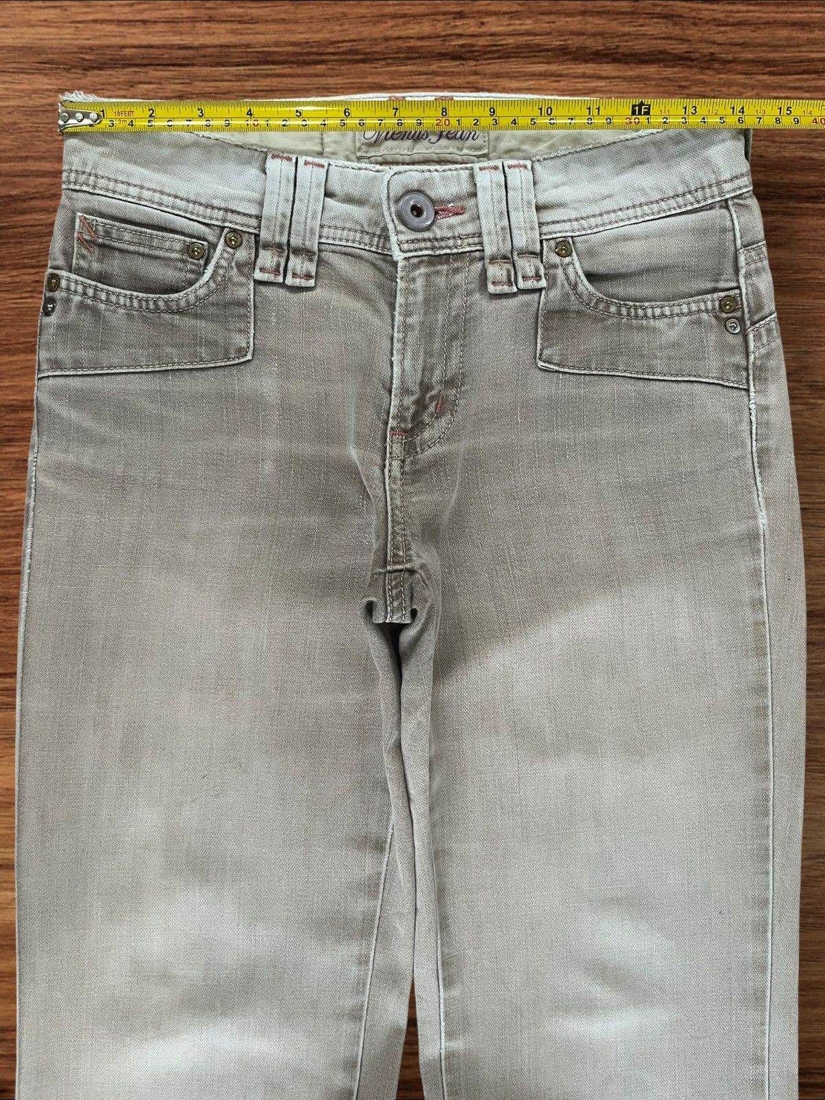 Edwin × Japanese Brand × Le Grande Bleu (L.G.B.) Vintage Japanese Brand Khaki Wash Mid Rise Wide Flare Jeans Size 28" / US 6 / IT 42 - 12 Thumbnail