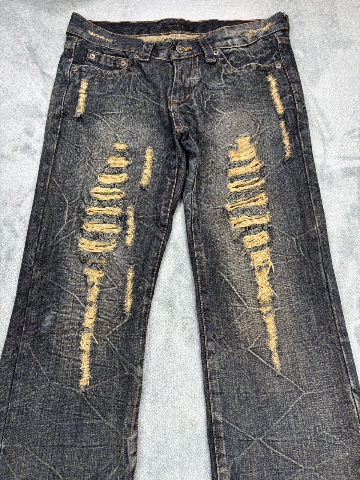 14th Addiction K.U.I Distressed Denim. S0384 Size US 32 / EU 48 - 3 Thumbnail