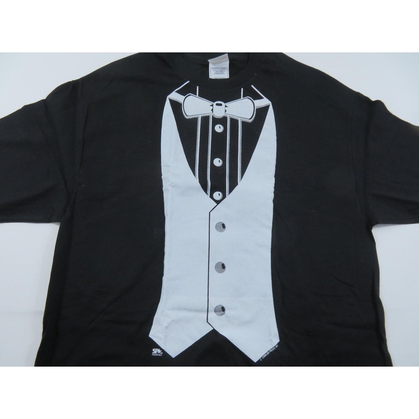 AAA Psuedo Faux Tuxedo Black T-shirt Sz XL 1990s Size US XL / EU 56 / 4 - 2 Thumbnail