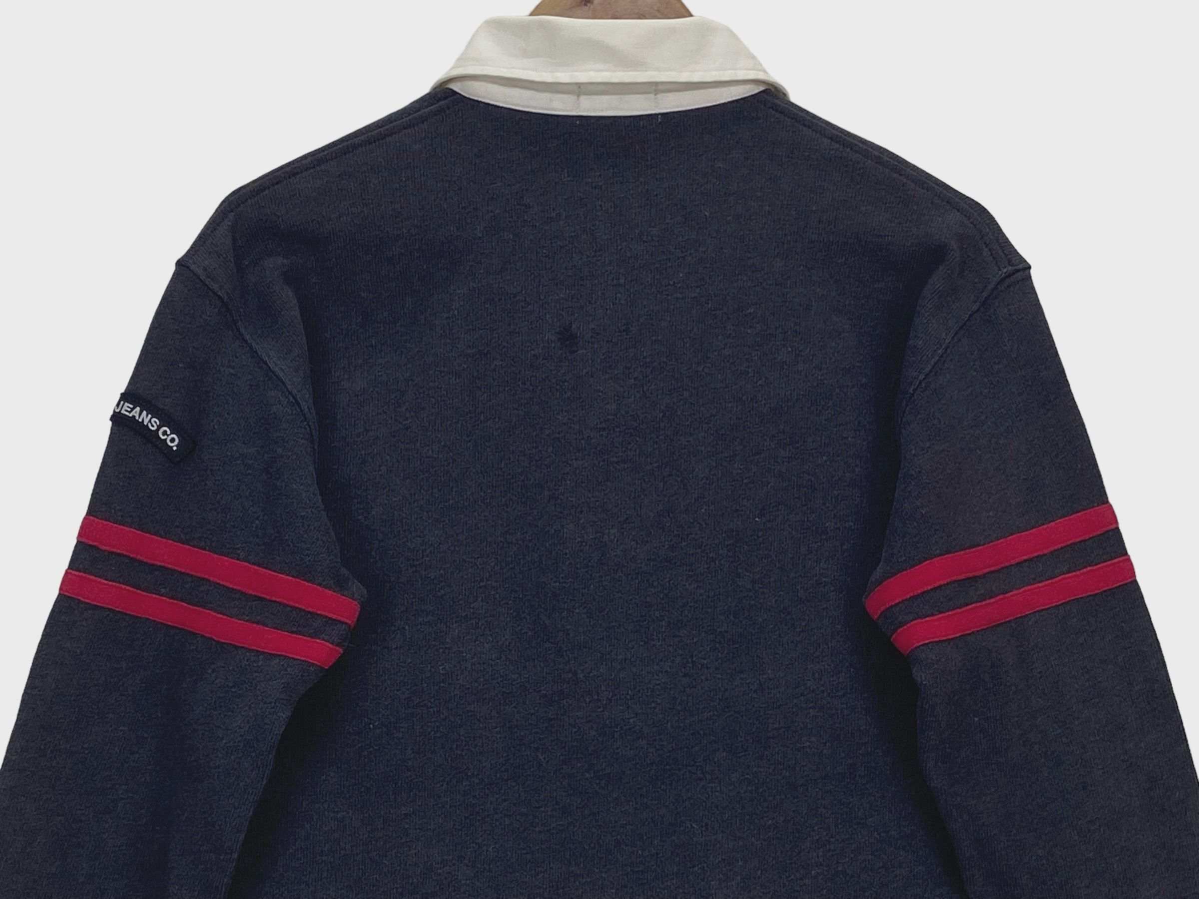 Polo Ralph Lauren × Vintage Vintage Polo Ralph Lauren Distressed Logo Striped Pullove 90 Size US XXS / EU 40 - 5 Thumbnail