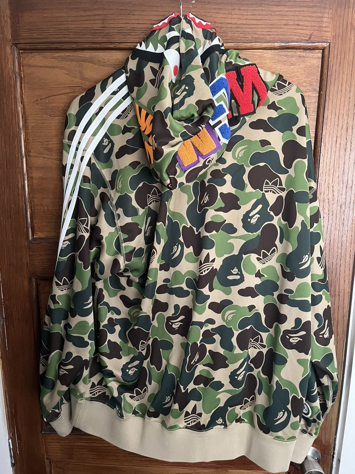 Adidas × Bape Camo Shark Full Zip Hoodie Size US XL / EU 56 / 4 - 2 Thumbnail