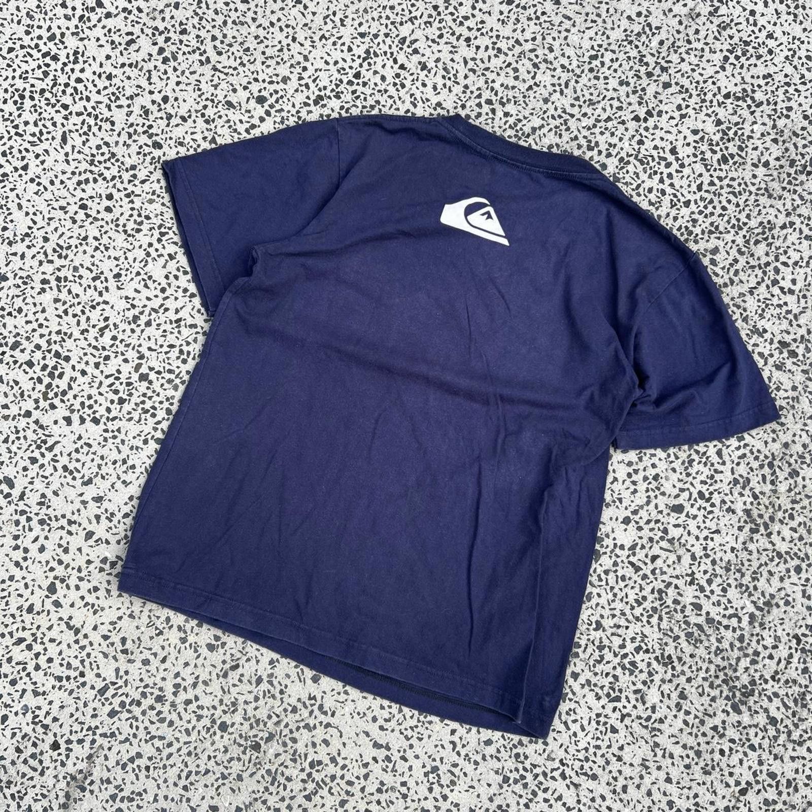 Quiksilver Quiksilver Men's Navy and Blue Tshirt Size US L / EU 52-54 / 3 - 5 Thumbnail