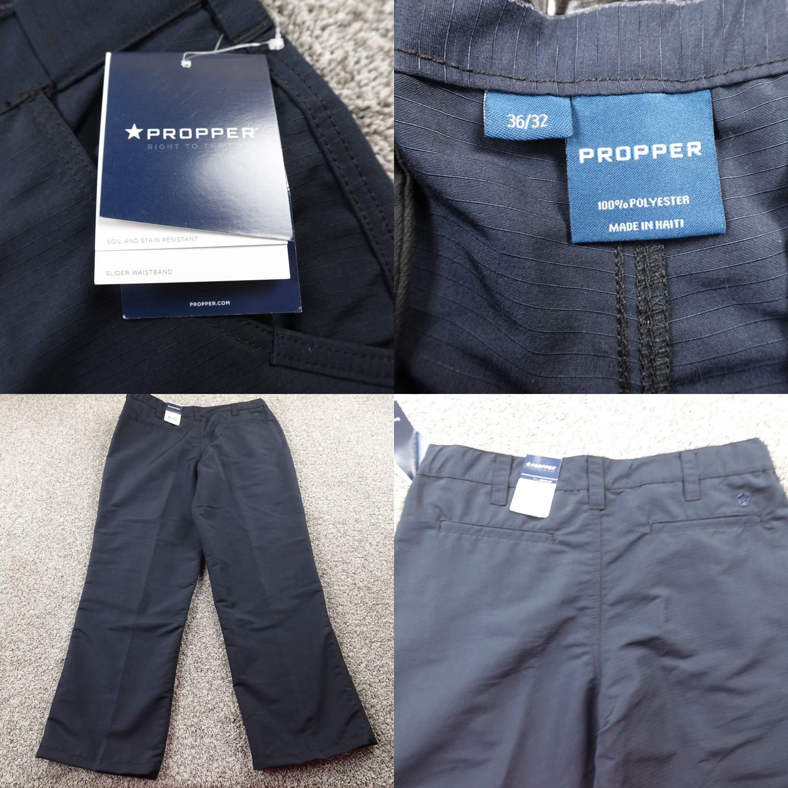 Propper Propper Pants Mens 36X32 Blue Canvas Ripstop Utility Cargo Work Tactical Size US 36 / EU 52 - 8 Thumbnail