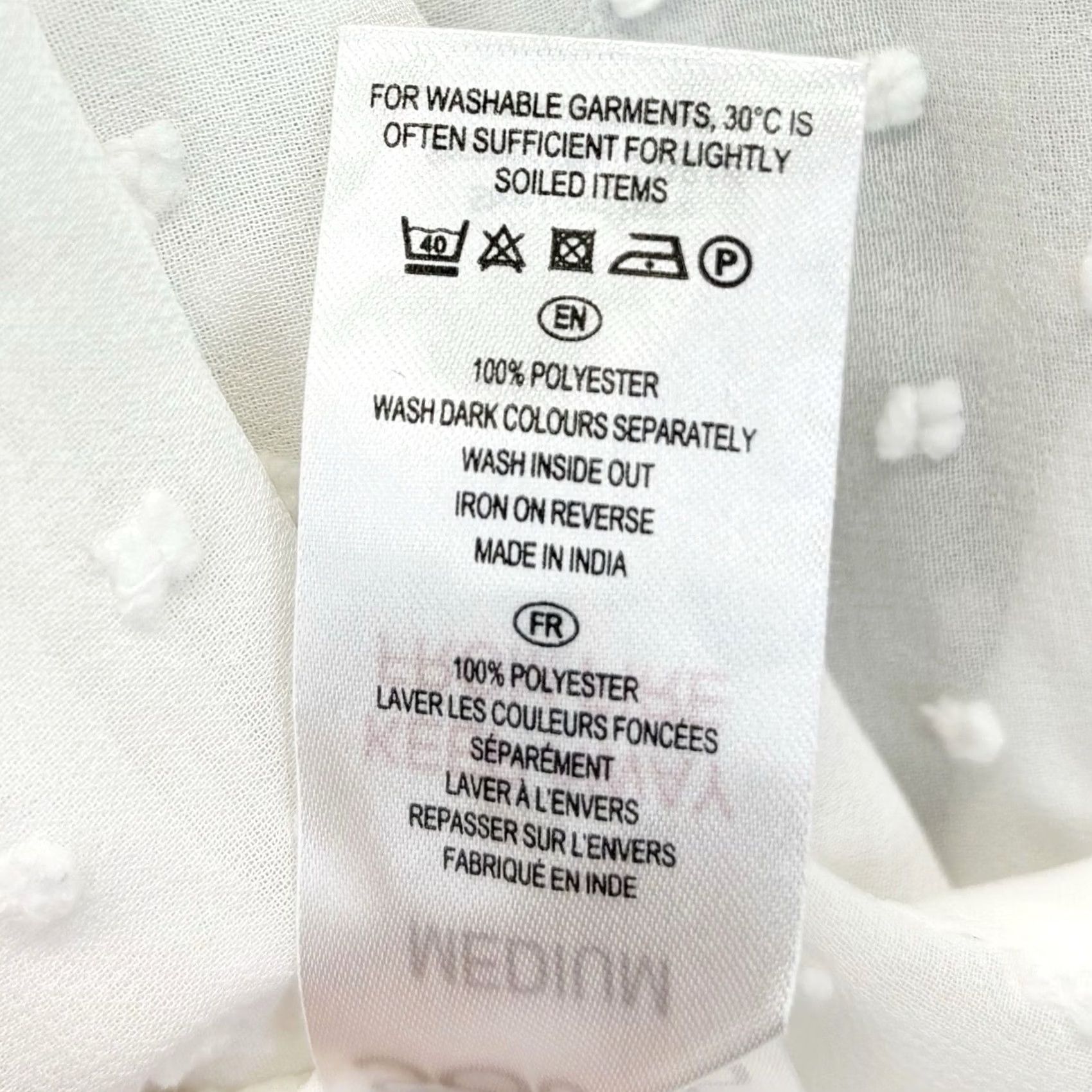 Vintage VINTAGE South Boho Blouse Size Medium Women’s Embroidered White New With Defect Floral Size M / US 6-8 / IT 42-44 - 7 Thumbnail