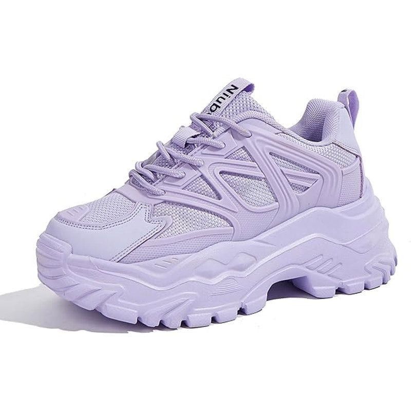 Other Niluber Women's Size 9 Purple Faux Leather Lace-Up Sneakers Size US 9 / IT 39 - 1 Thumbnail